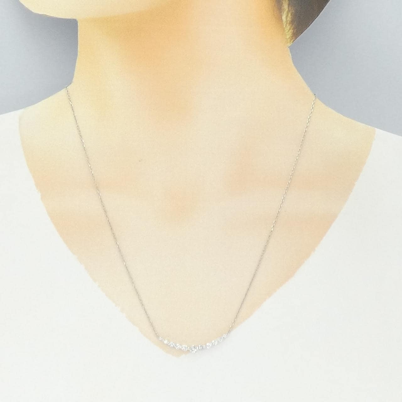 PT900/PT850 ダイヤモンド ネックレス 0.50CT