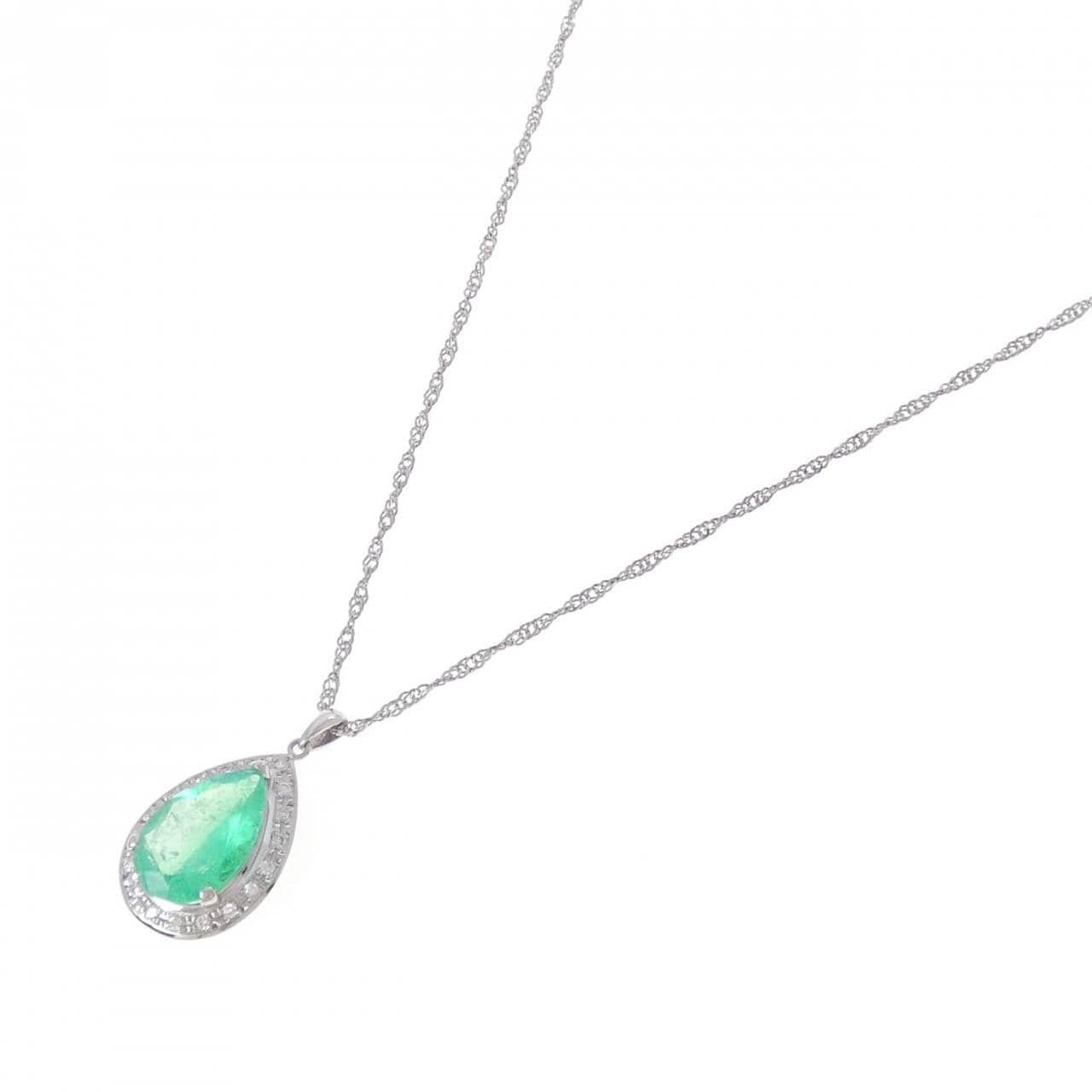 PT900/PT850 エメラルド ネックレス 4.64CT