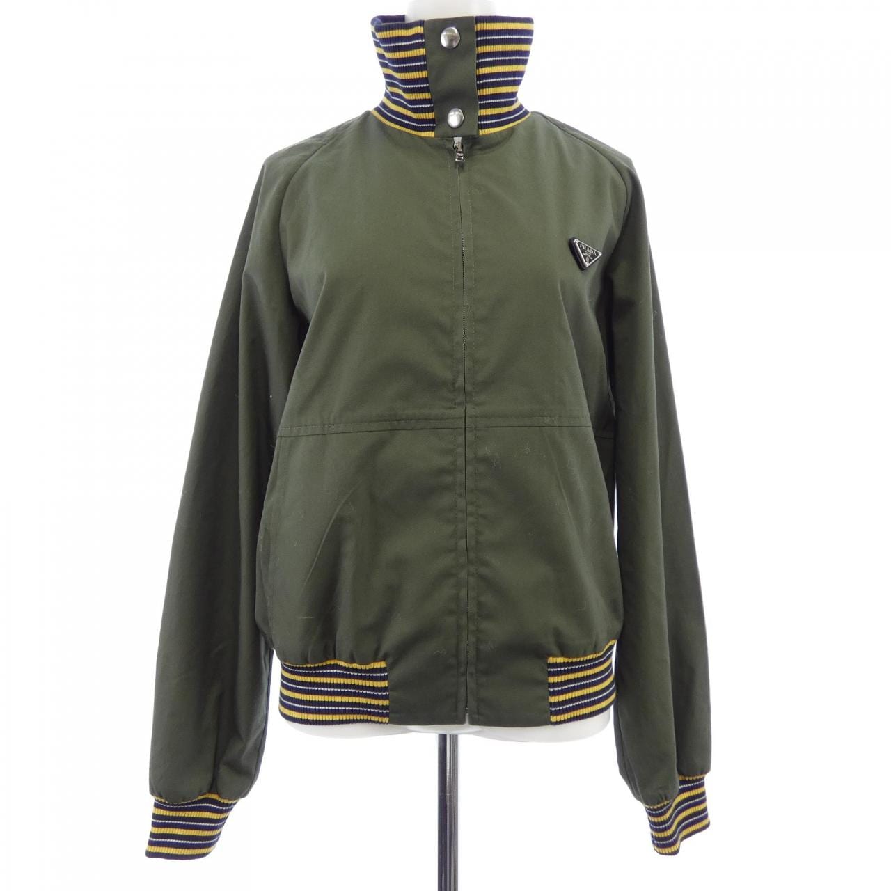 プラダ PRADA トライアングルロゴ ポプリン タートルネック ジャケット P8032 SOOO 19T0 ブルゾン