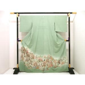 色留袖　刺繍加工ボカシ染　訪問着兼用　蔦