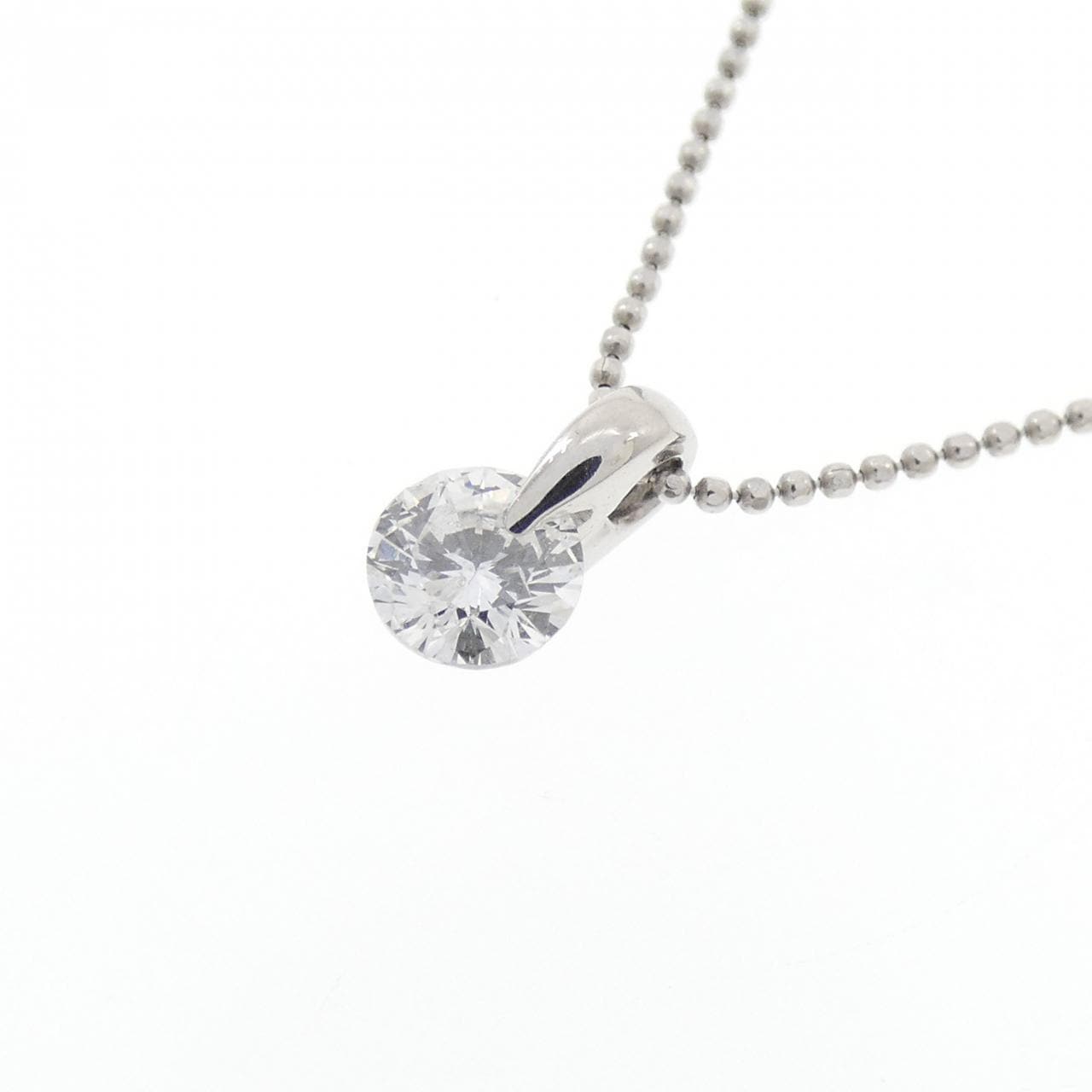 PT900/PT850 ソリティア ダイヤモンド ネックレス 0.377CT