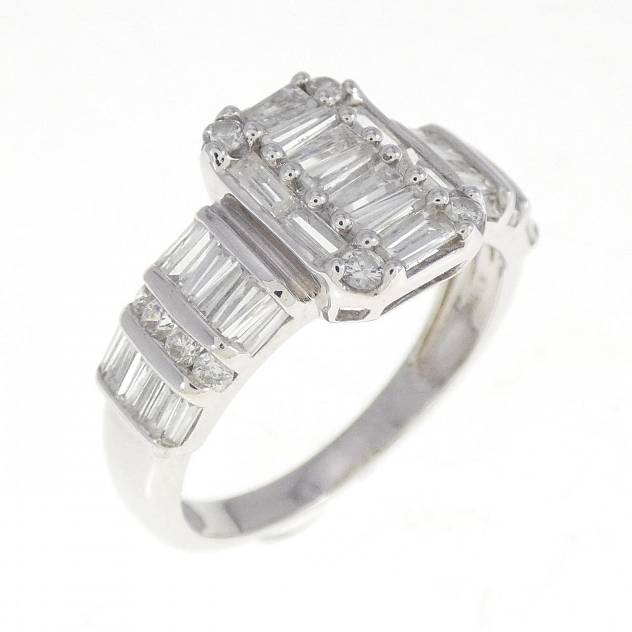 K18WG ダイヤモンド リング 1.10CT