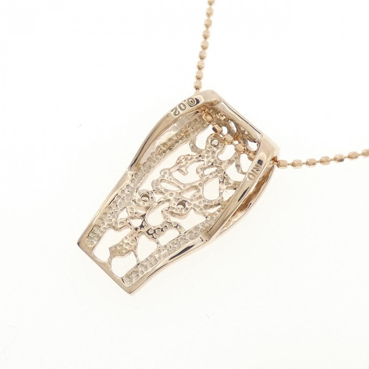 K10PG ダイヤモンド ネックレス 0.02CT