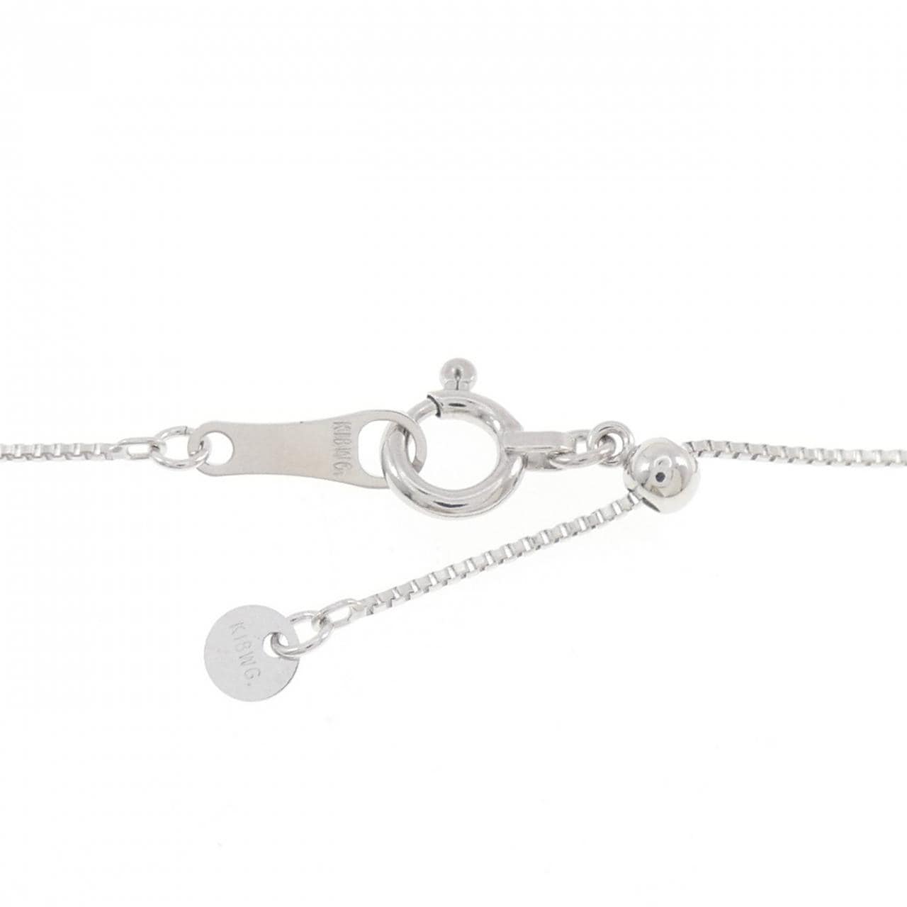 K18WG フラワー エメラルド ネックレス 0.28CT