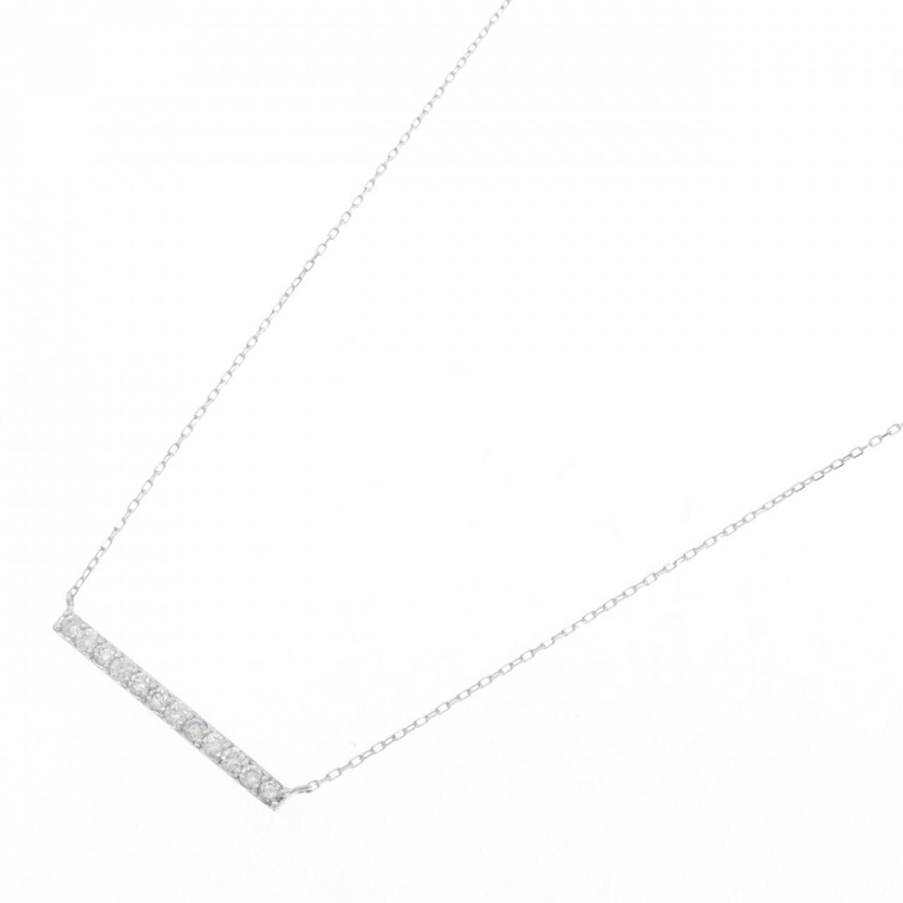 K18WG ダイヤモンド ネックレス 0.30CT