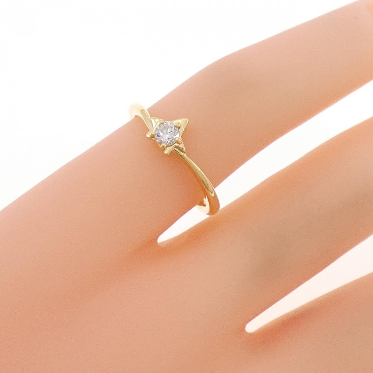 フェスタリア ダイヤモンド ピンキー リング 0.093CT