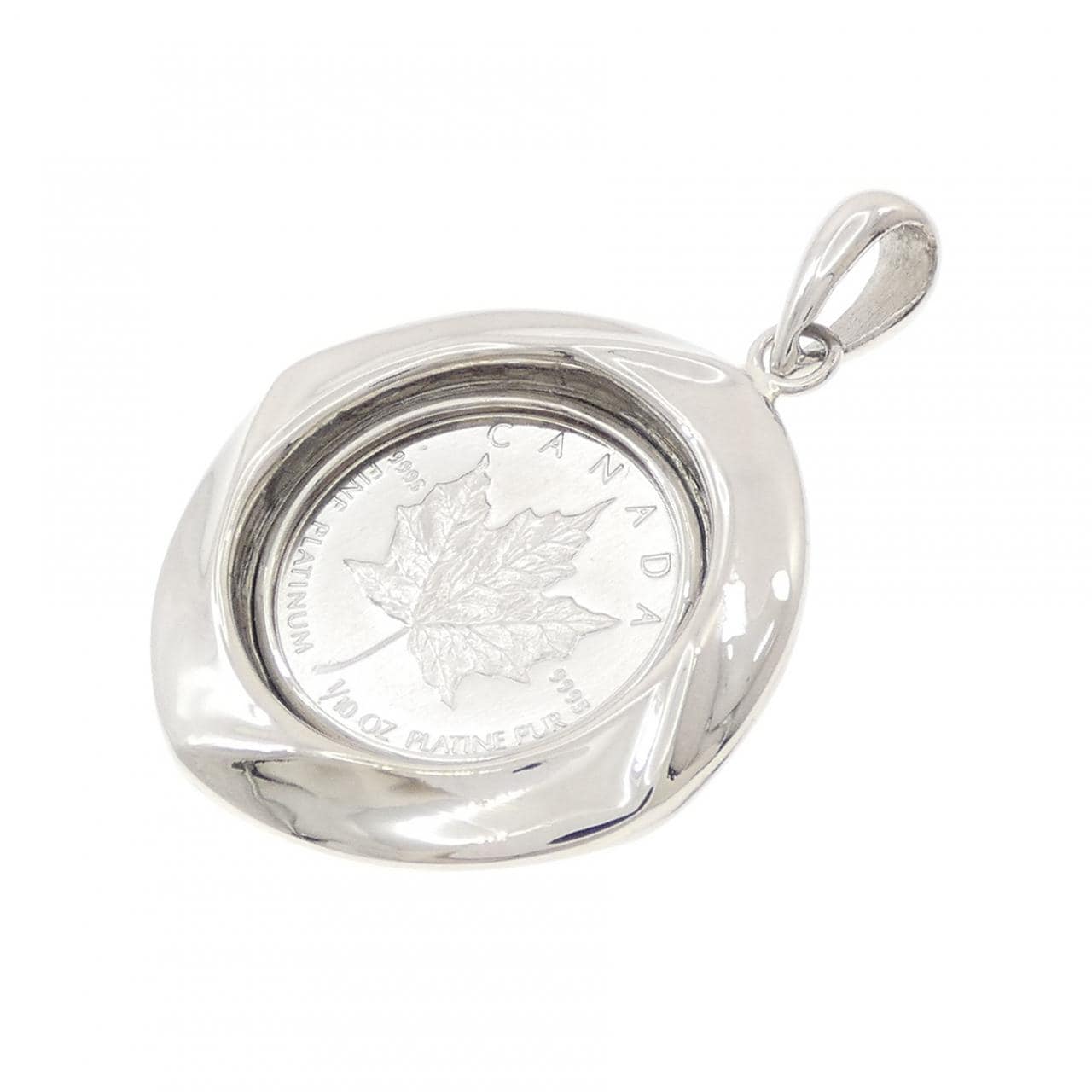 PT900(枠) コイン ペンダント