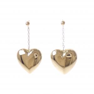 K18YG ハート ピアス