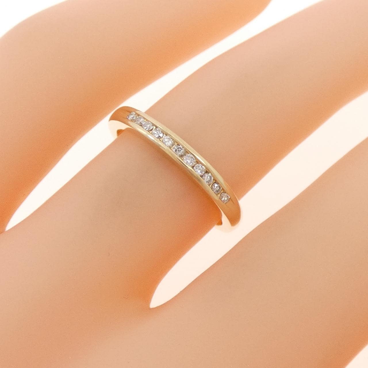 14KYG ダイヤモンド リング 0.09CT