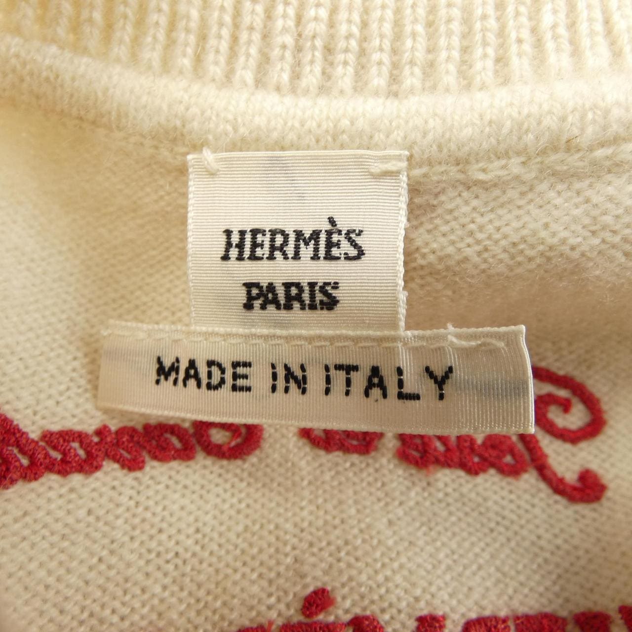 エルメス HERMES POSTE ET CAVALERIE *16-7701. ニット