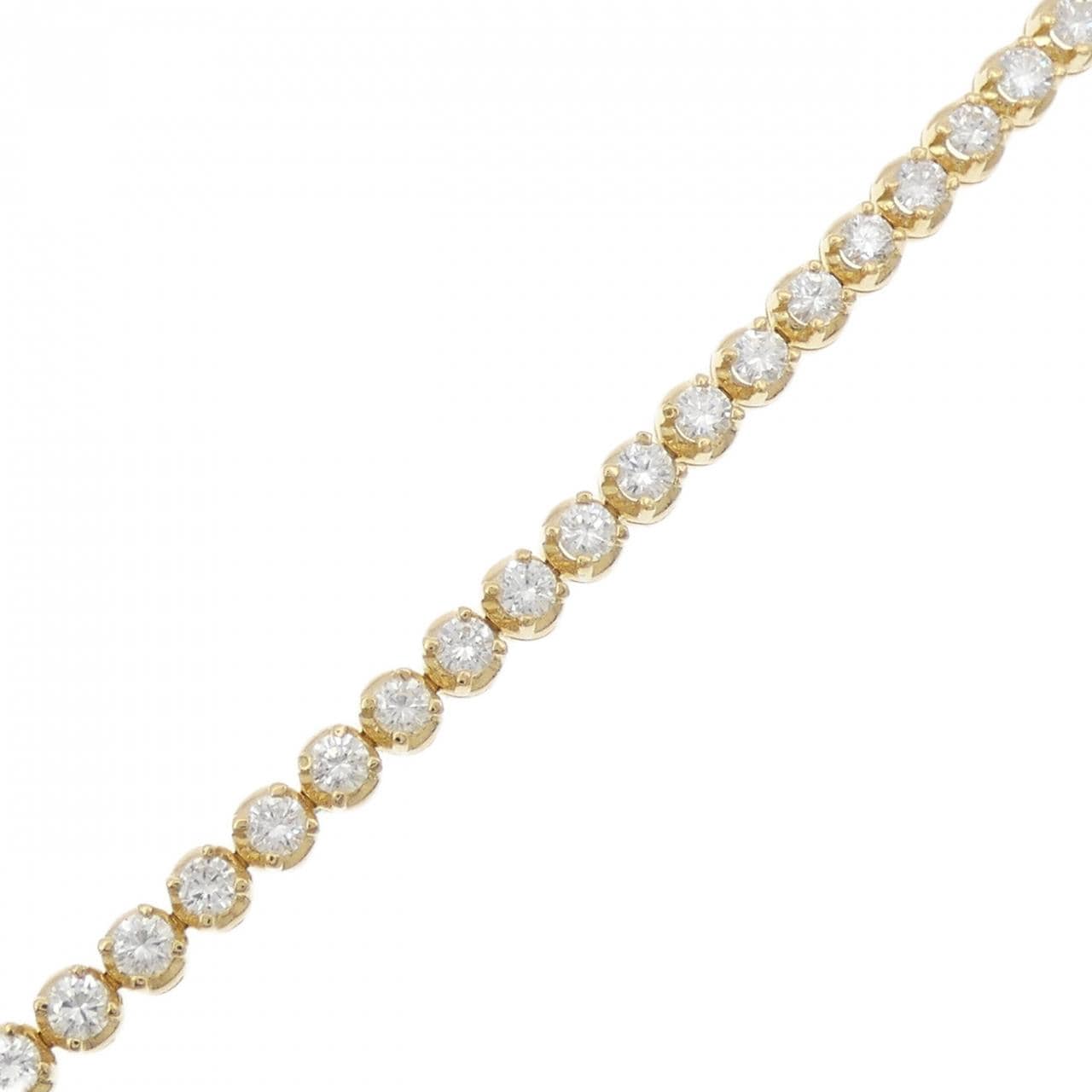 750YG/750WG ダイヤモンド ブレスレット 5.02CT