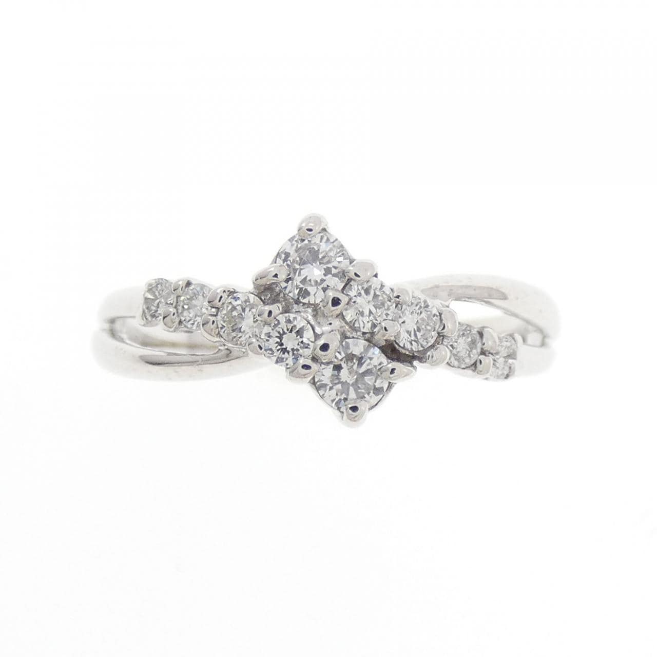 K18WG ダイヤモンド リング 0.30CT