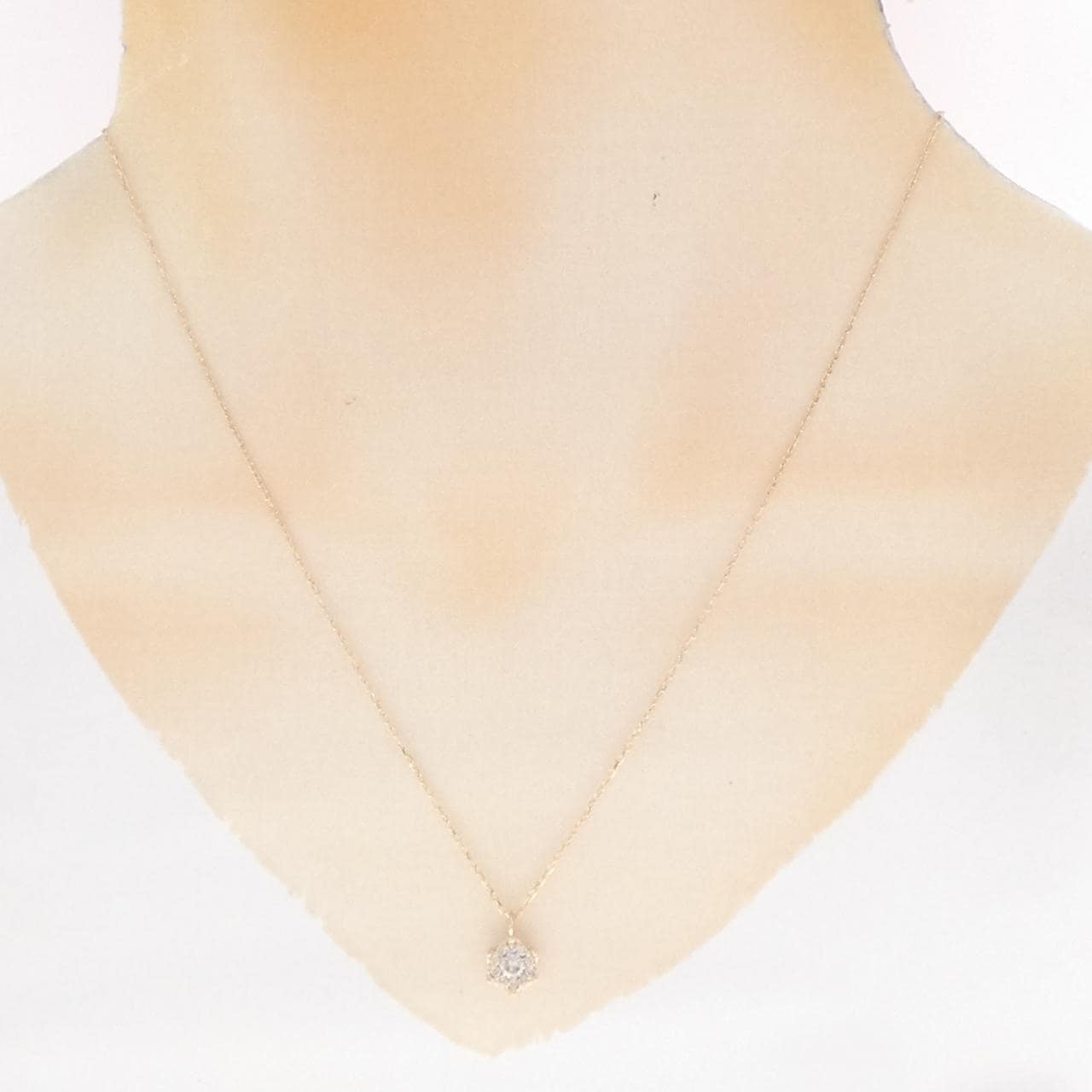 K18PG ダイヤモンド ネックレス 0.31CT