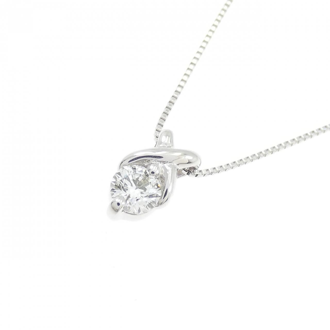 K18WG ダイヤモンド ネックレス 0.210CT