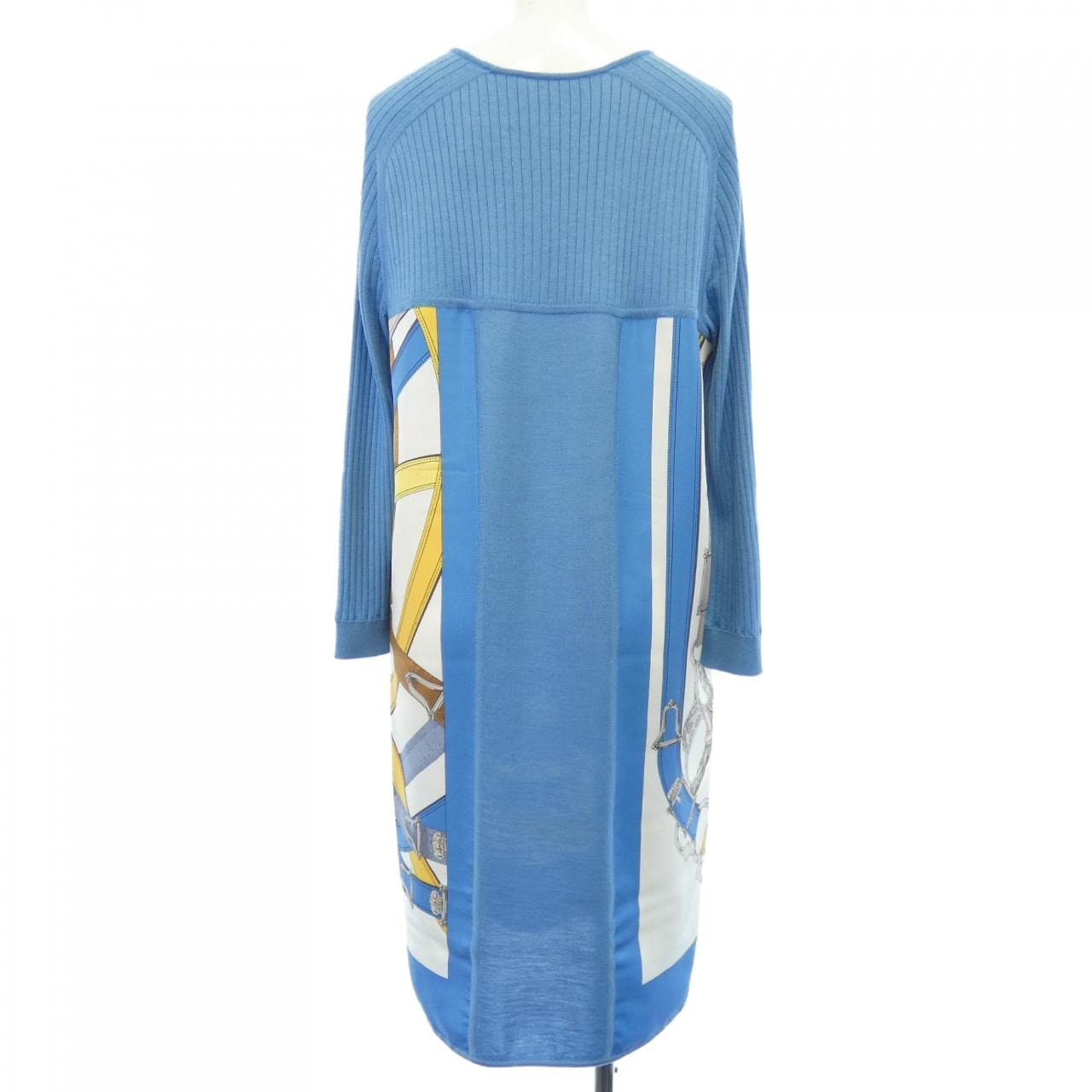 エルメス HERMES CAVAL CADOUR *76-7755 ツイルレーヌ ワンピース