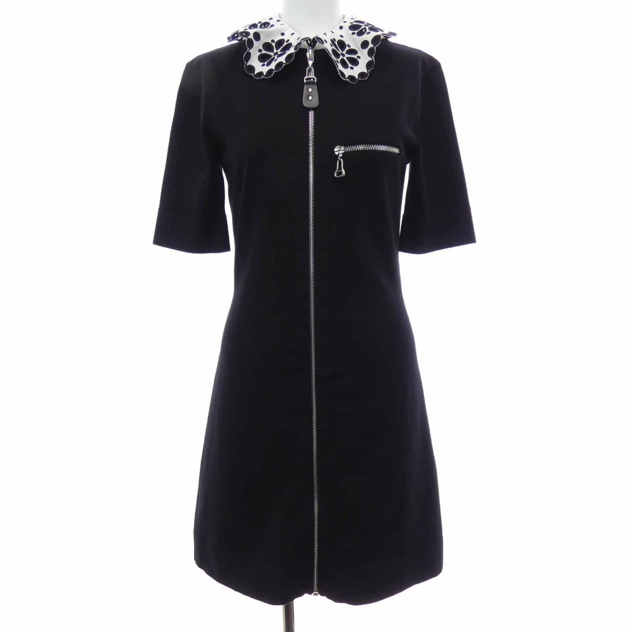 ルイヴィトン LOUIS VUITTON ブロイダリーカラージップアップニットドレス FSKD01MYI ワンピース