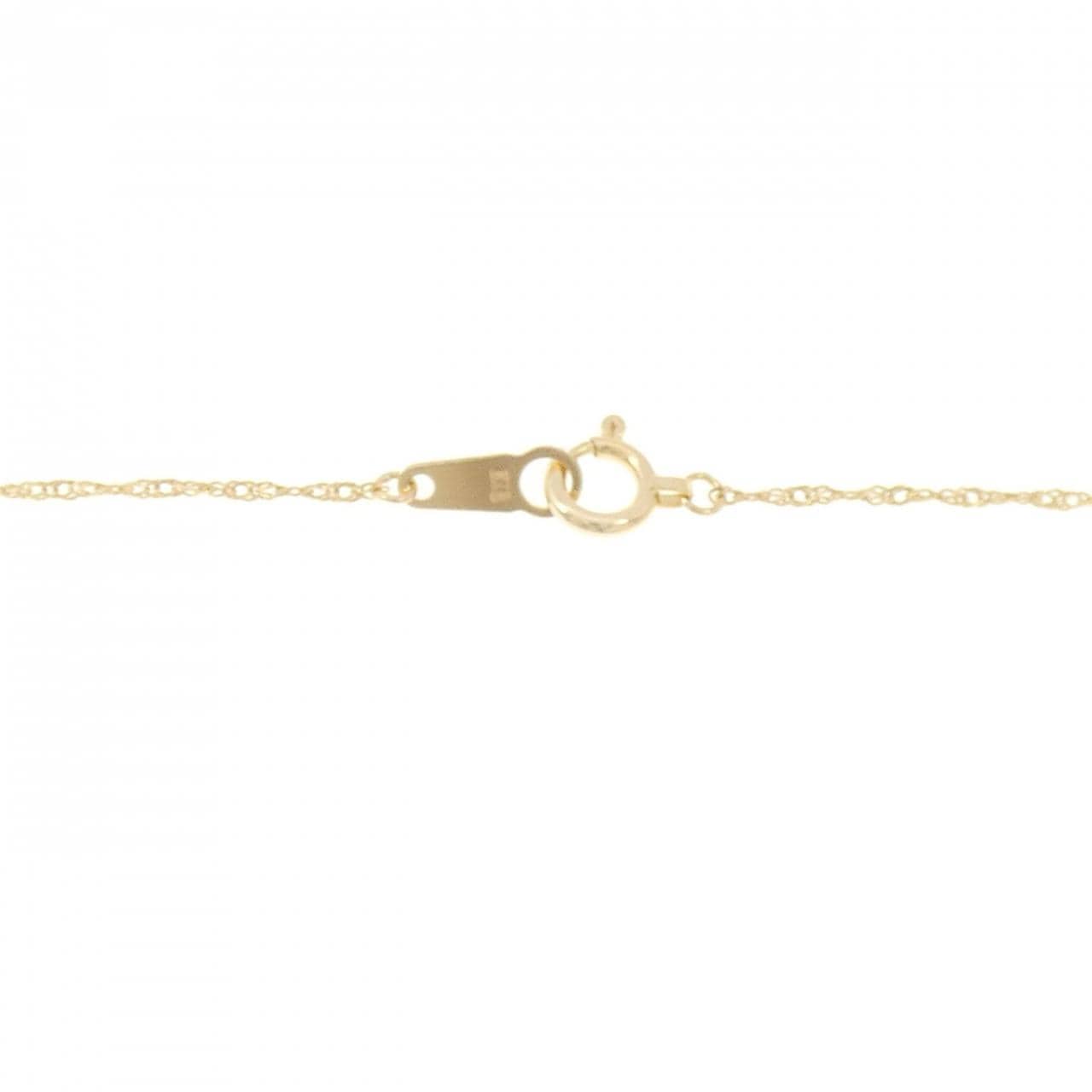 K18YG クロス ダイヤモンド ネックレス 0.20CT