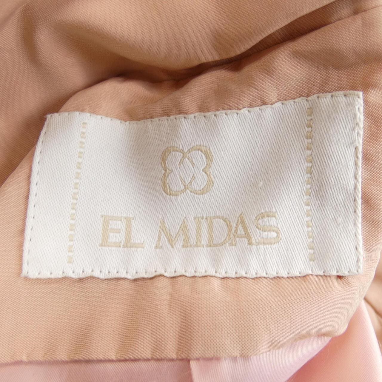 EL MIDAS エルミダ ロングコート ブラウンキュプラ60%