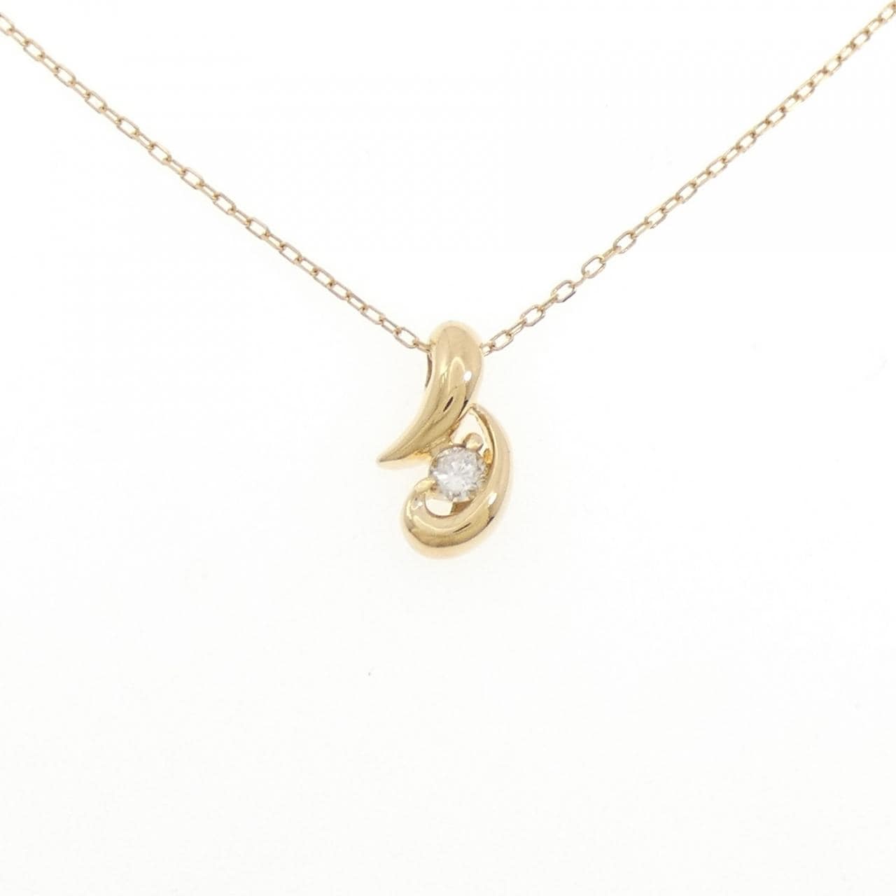 K18YG ダイヤモンド ネックレス 0.1CT