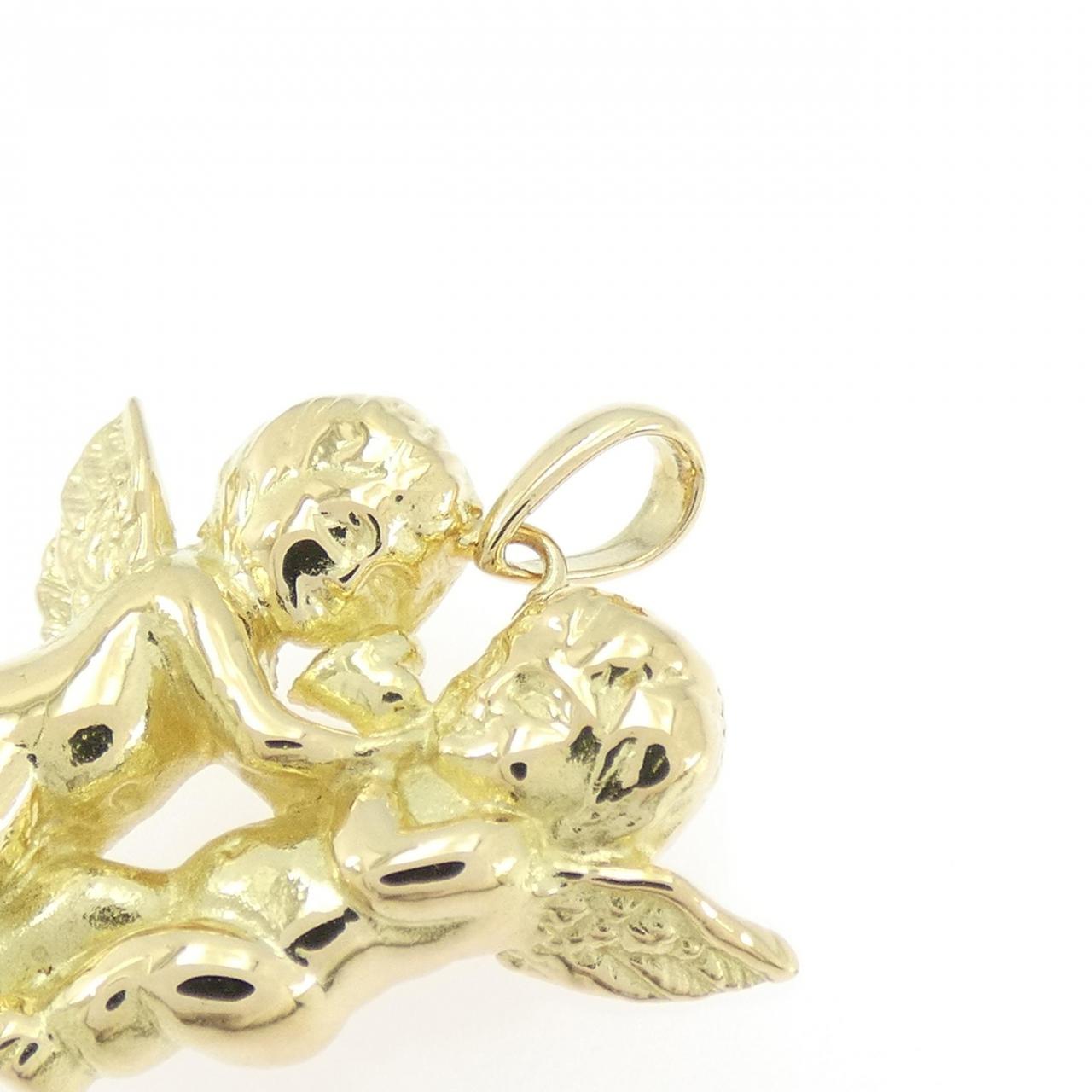 K18YG Angel Pendant