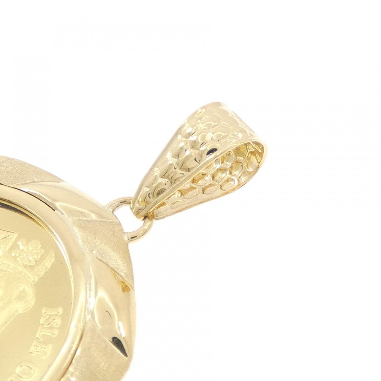 K18YG(枠) コイン ペンダント