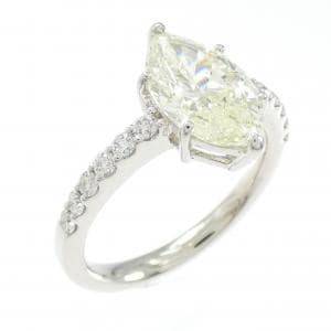 【リメイク】PT900 ダイヤモンド リング 2.079CT M VS2 マーキスカット