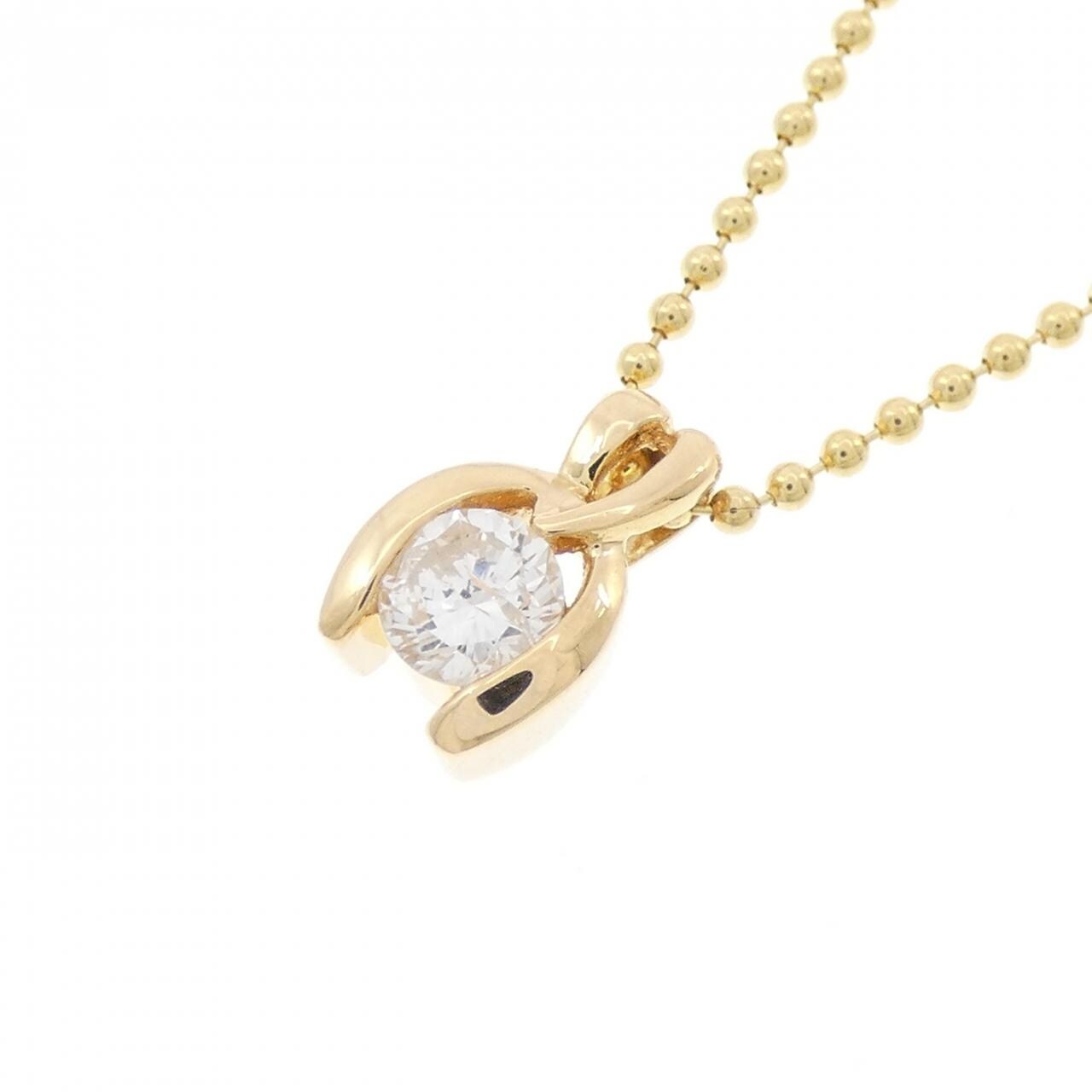K18YG ダイヤモンド ネックレス 0.32CT