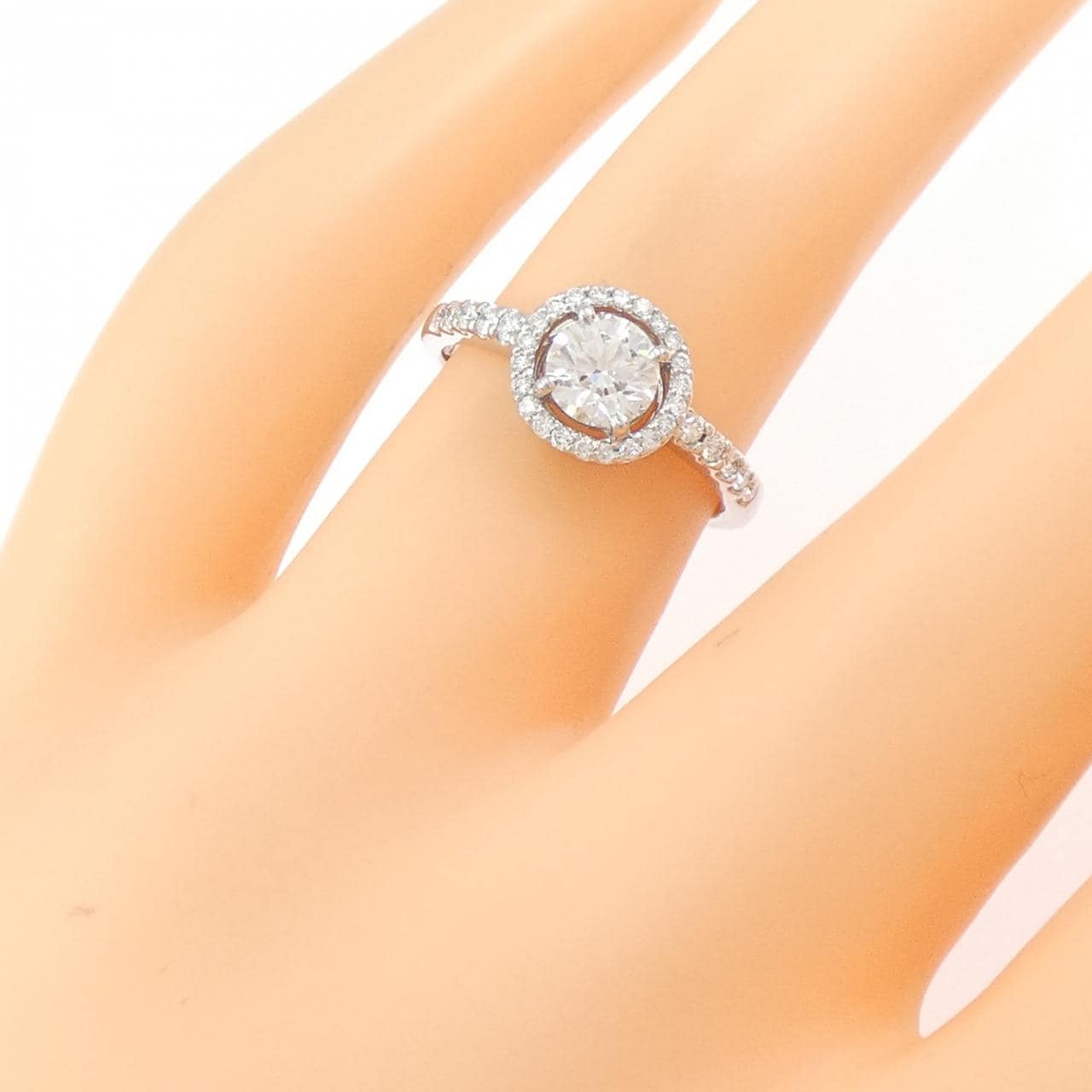 PT900 ダイヤモンド リング 0.505CT D VS1 3EXT H&C