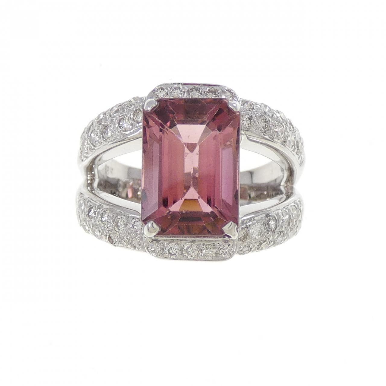 18KWG トルマリン リング