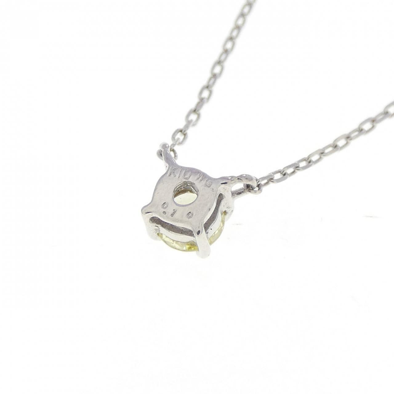 K10WG ダイヤモンド ネックレス 0.10CT
