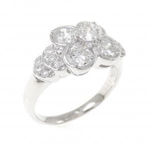 PT900 フラワー ダイヤモンド リング 1.55CT