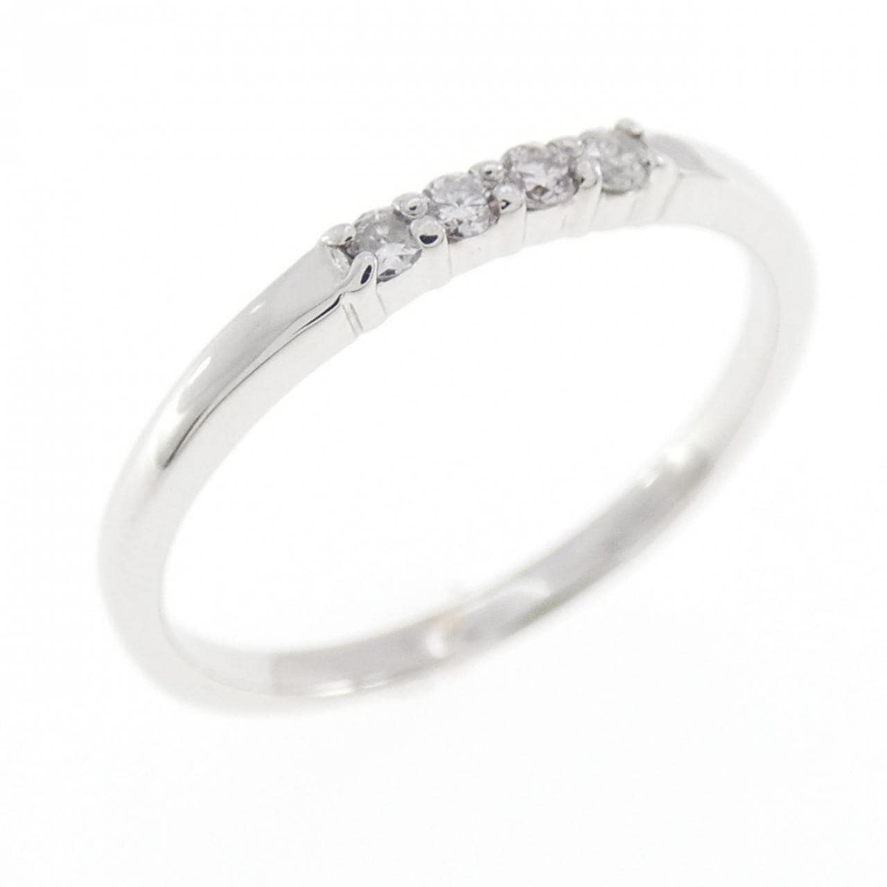 K14WG ダイヤモンド リング 0.08CT