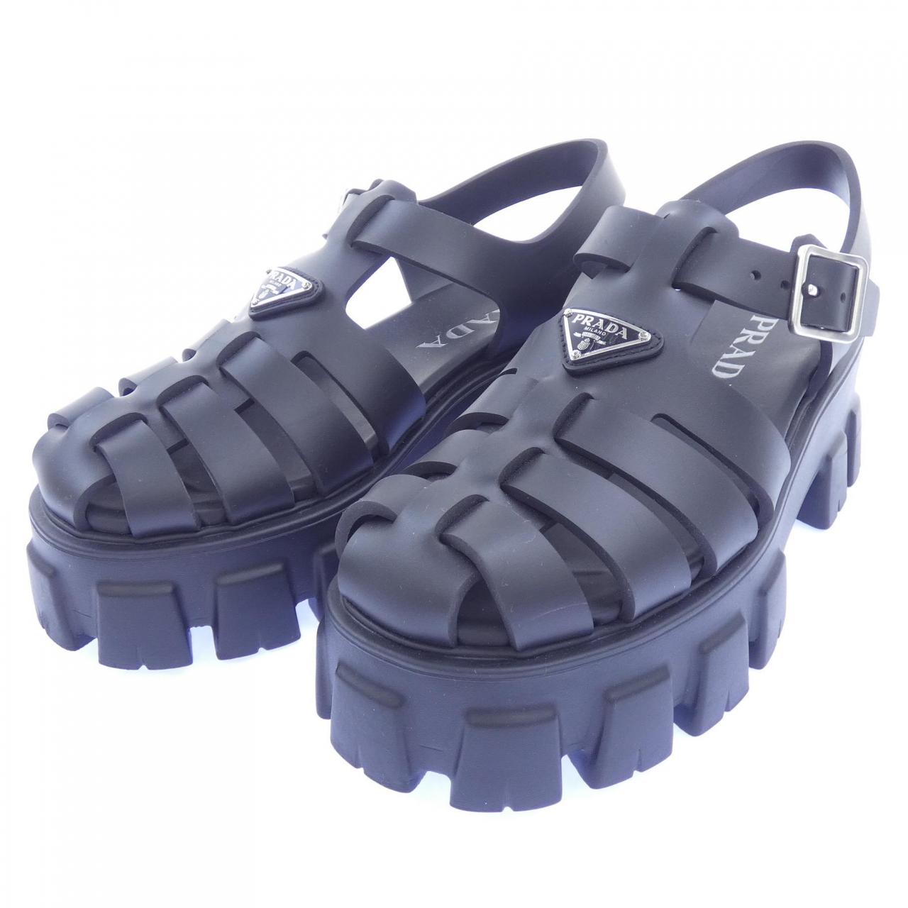 プラダ PRADA トライアングルロゴ モノリス 1X853M フォームラバー サンダル