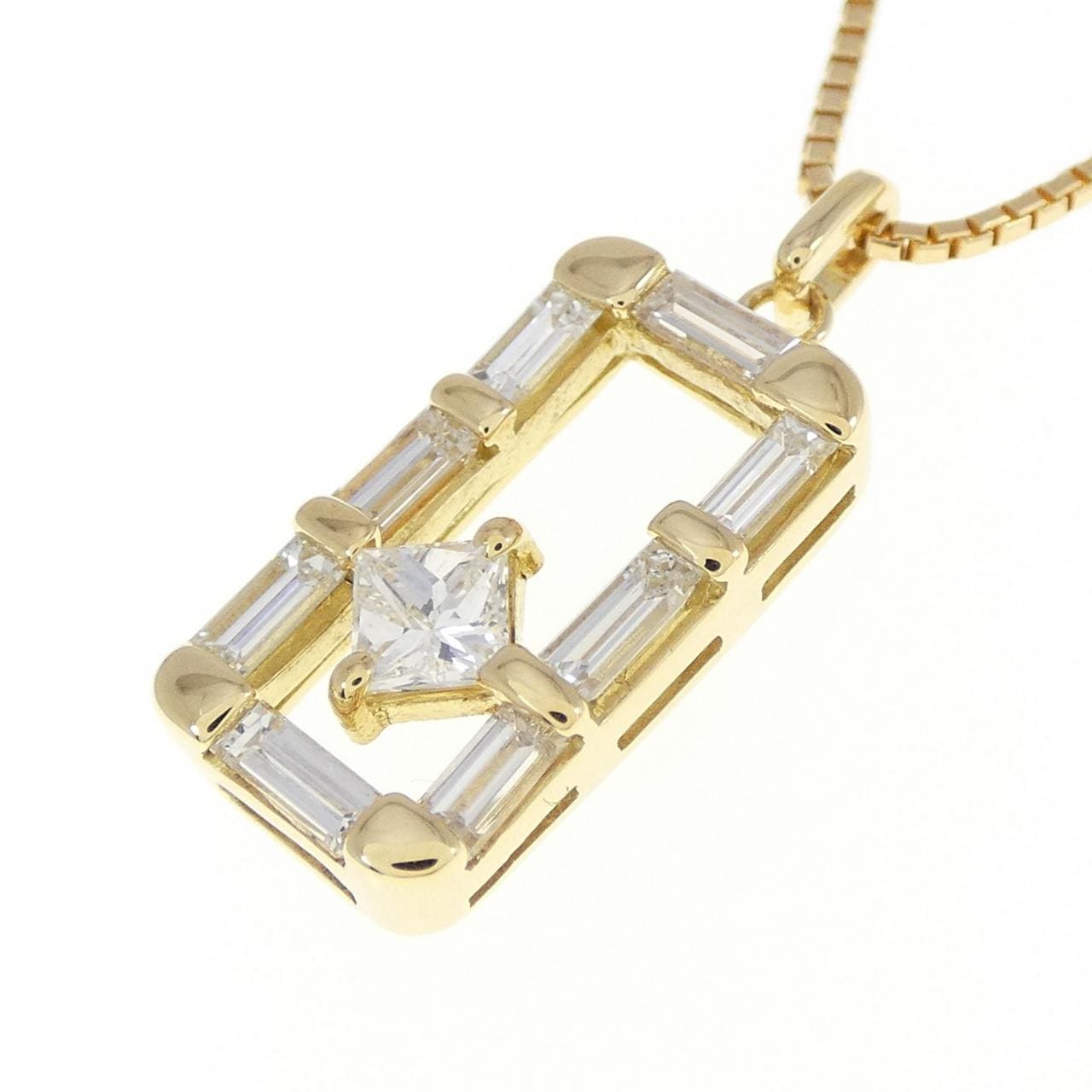 K18YG ダイヤモンド ネックレス 0.20CT