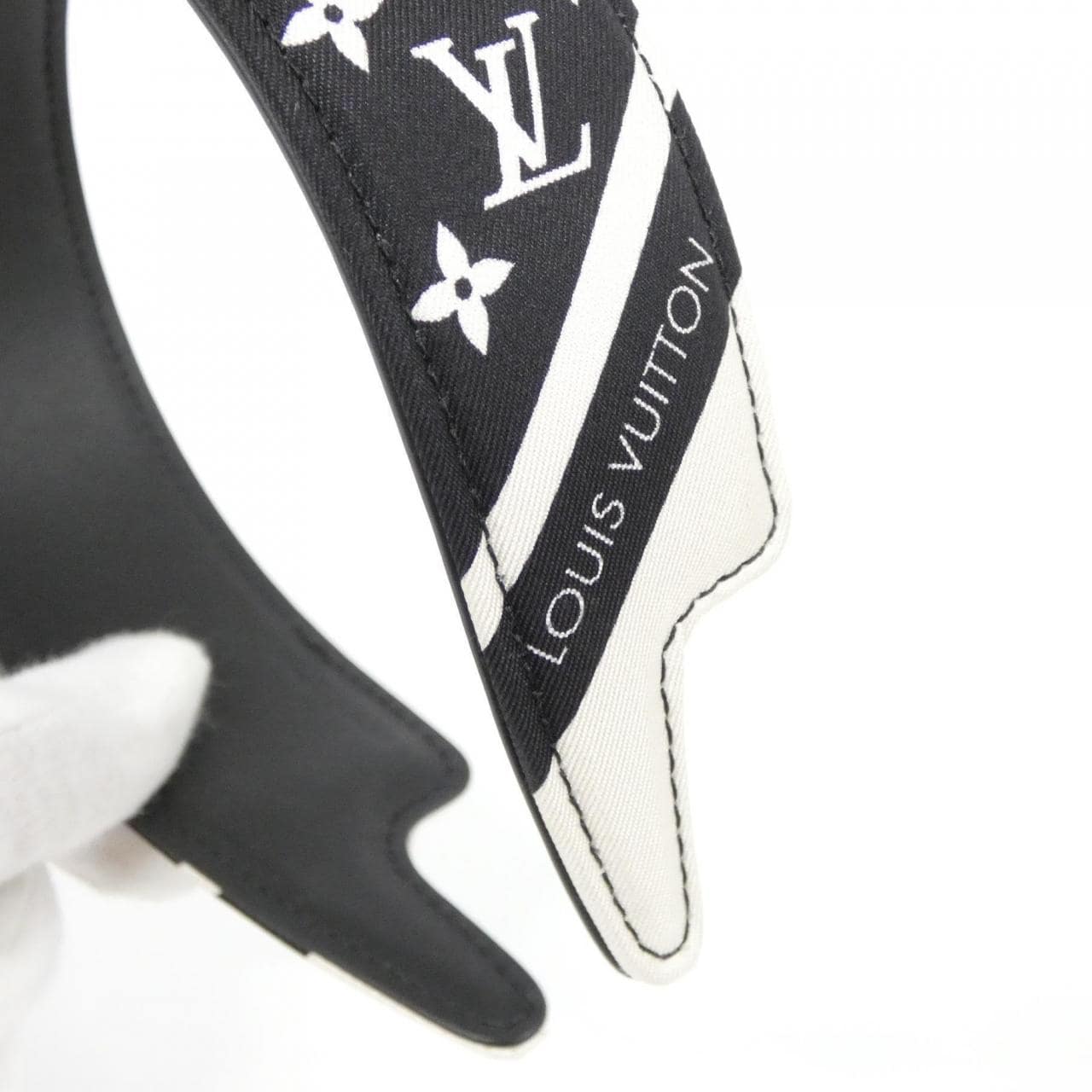 ルイヴィトン ヘッドバンド LV アウトライン シルク M97813 ヘアーアクセサリー