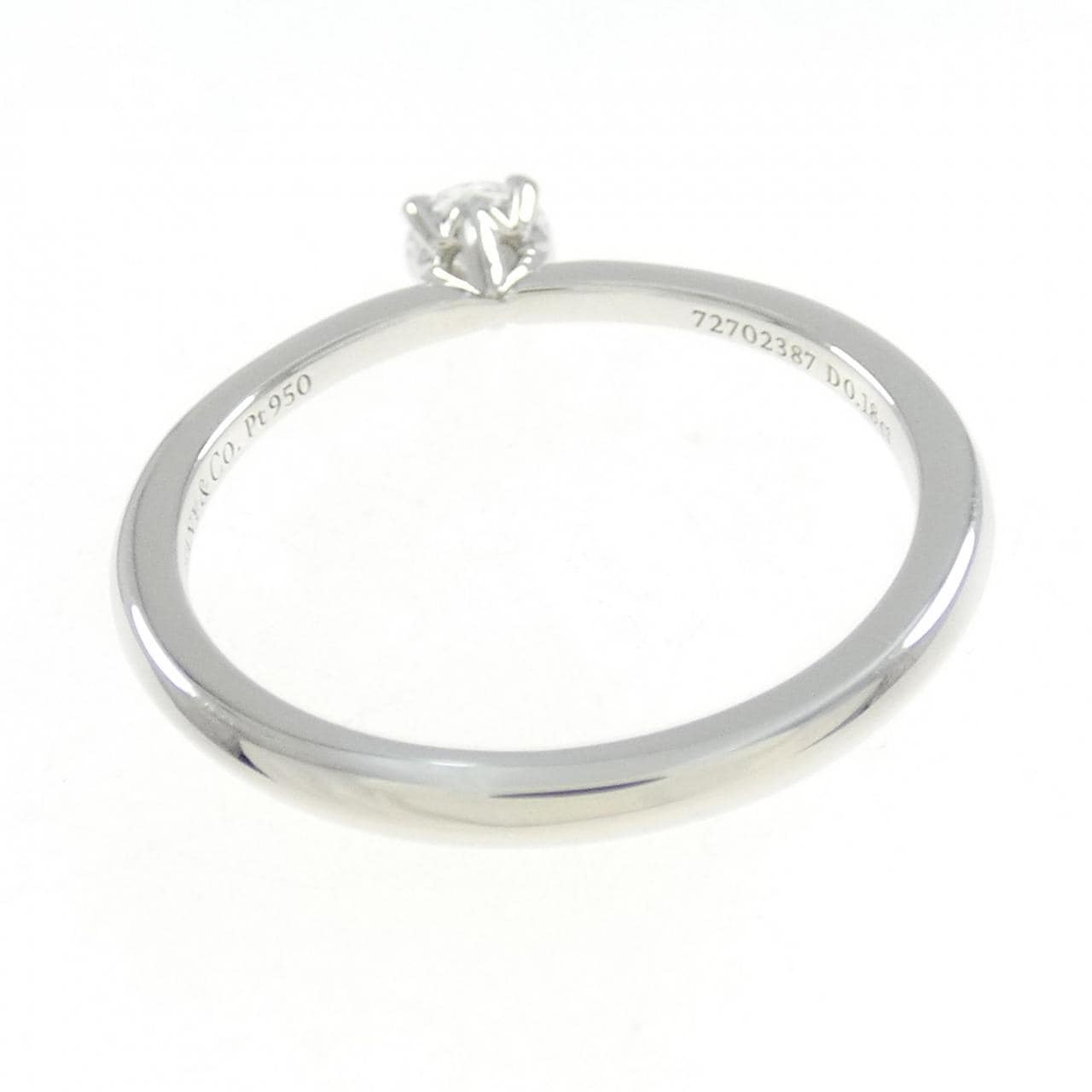 ティファニー トゥルー リング 0.18CT F IF 3EXT