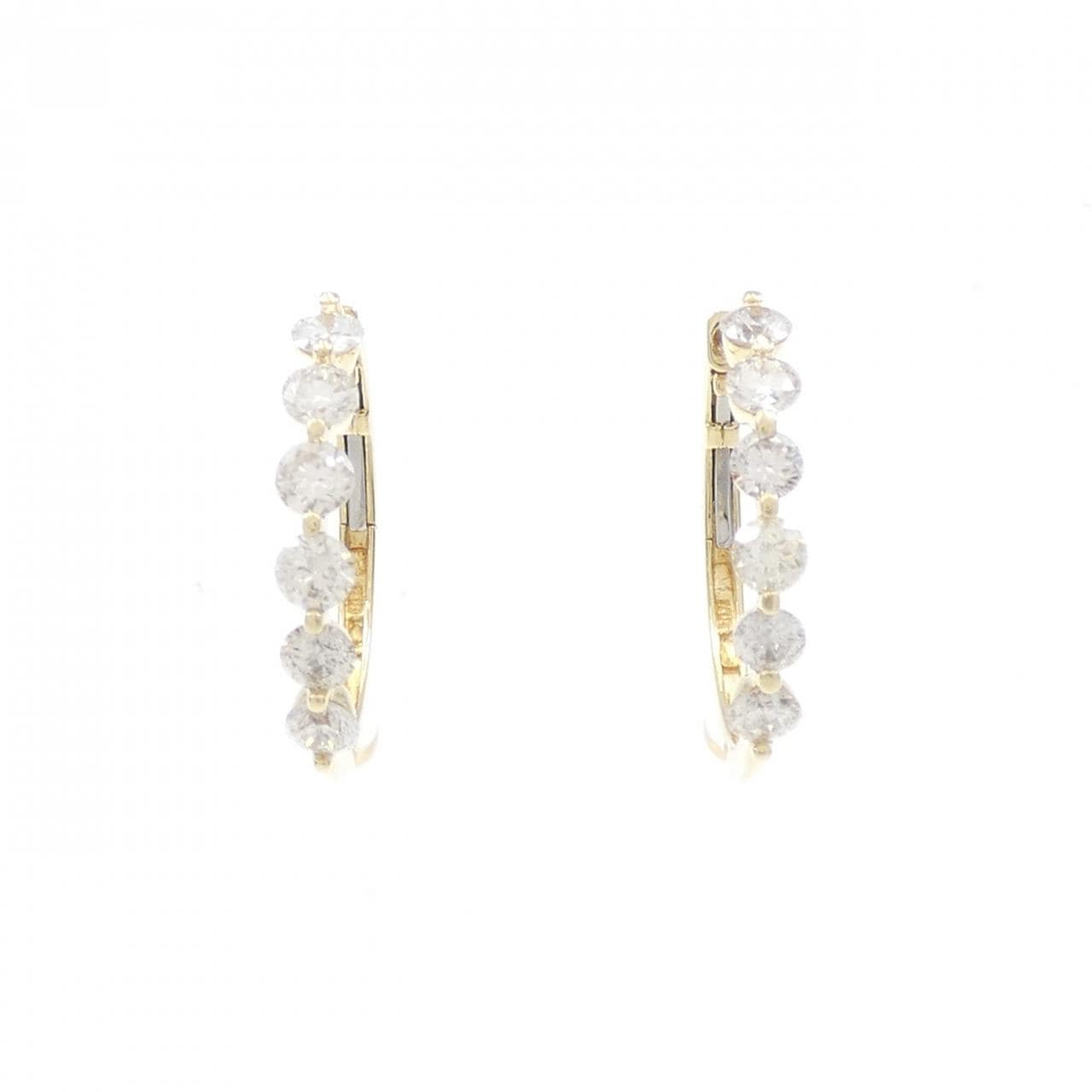K18YG ダイヤモンド ピアス 1.50CT