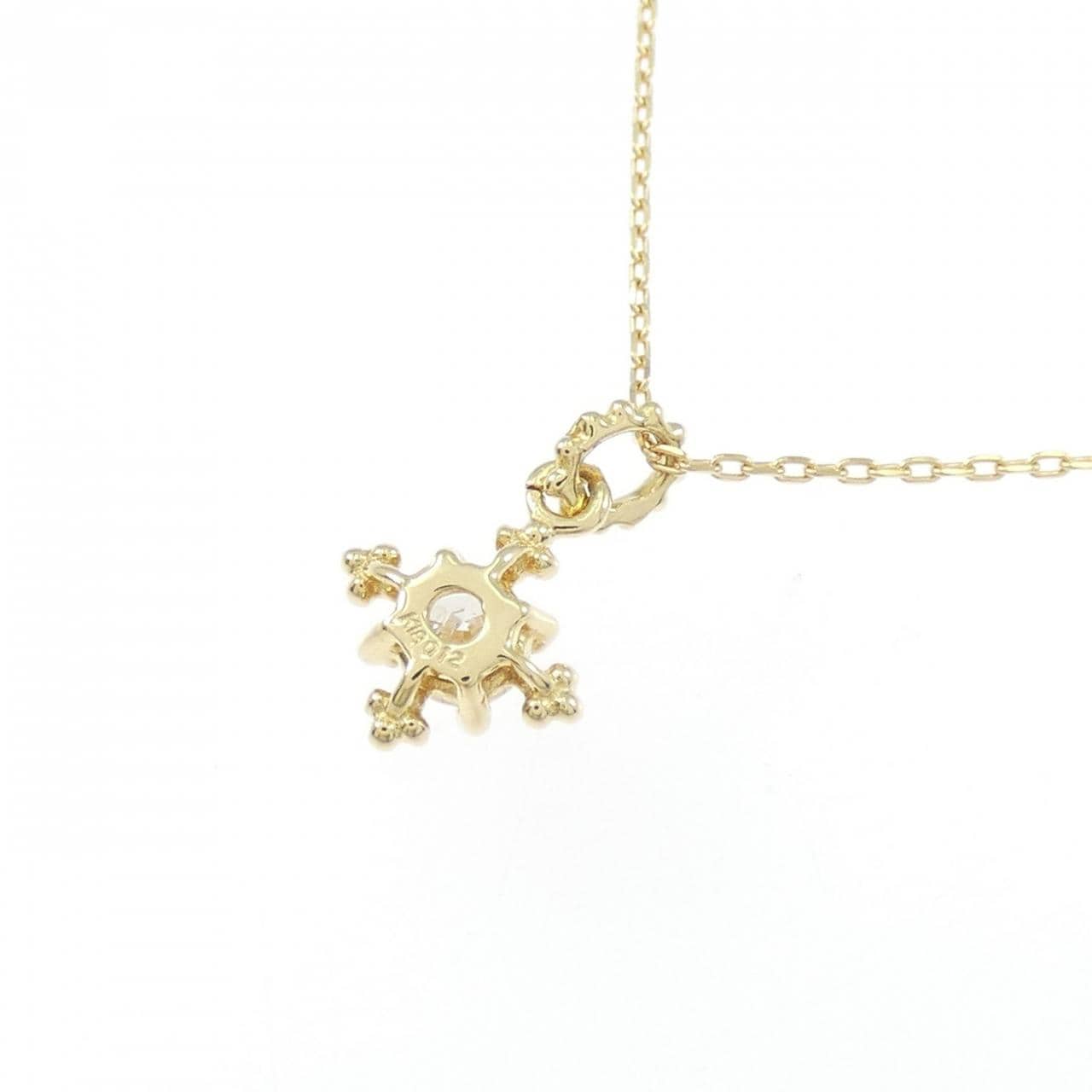 K18YG ダイヤモンド ネックレス 0.12CT