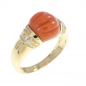 750YG サンゴ リング