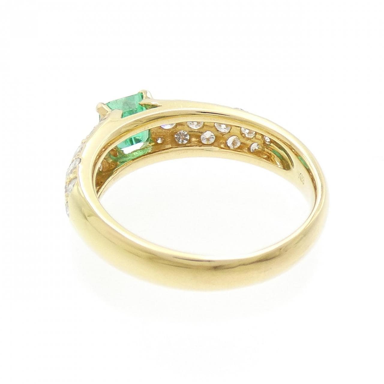 K18YG Emerald Ring 0.62CT