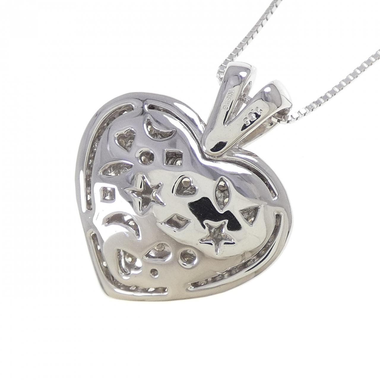 K18WG ダイヤモンド ネックレス 1.55CT