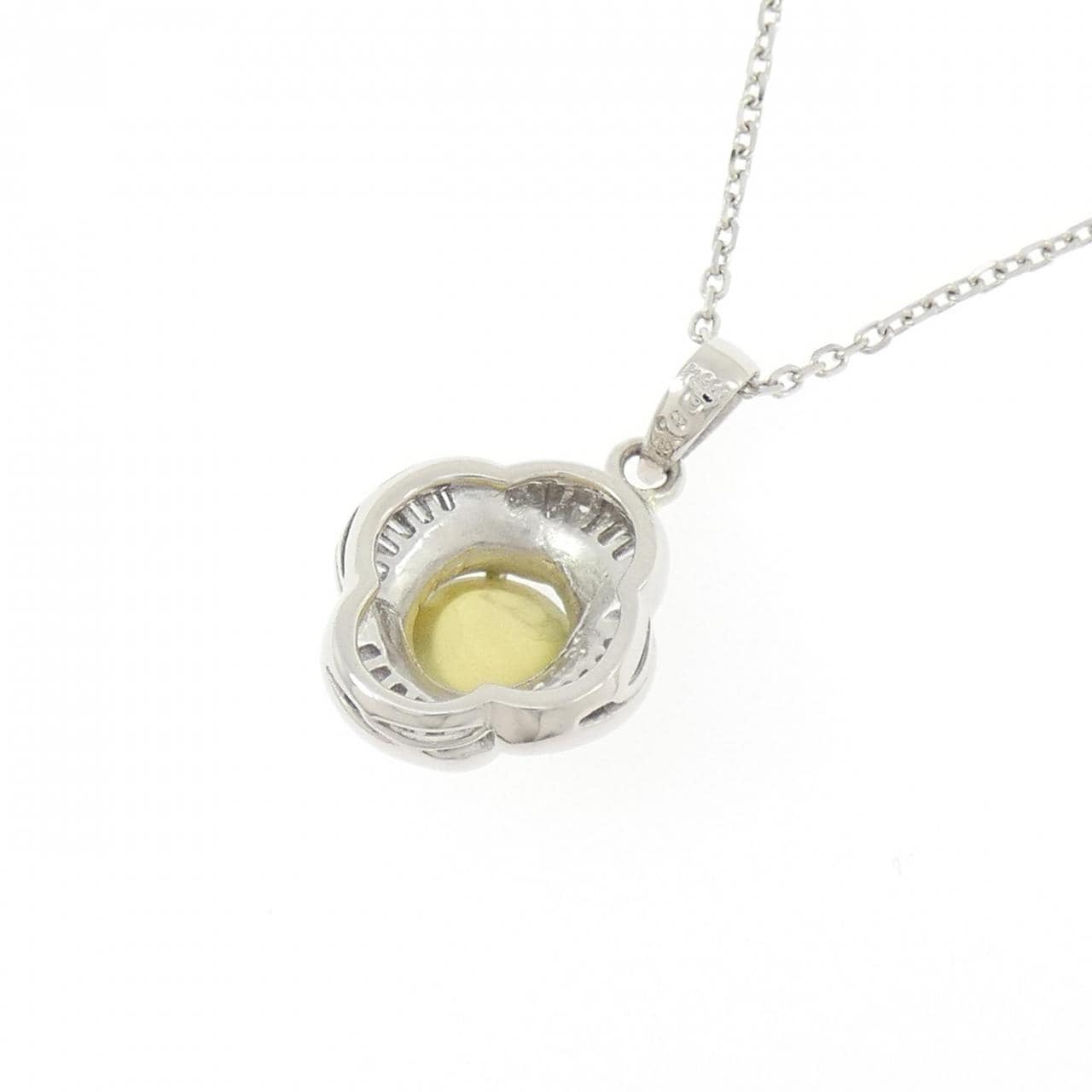 PT900/PT850 クリソベリルキャッツアイ ネックレス 1.827CT