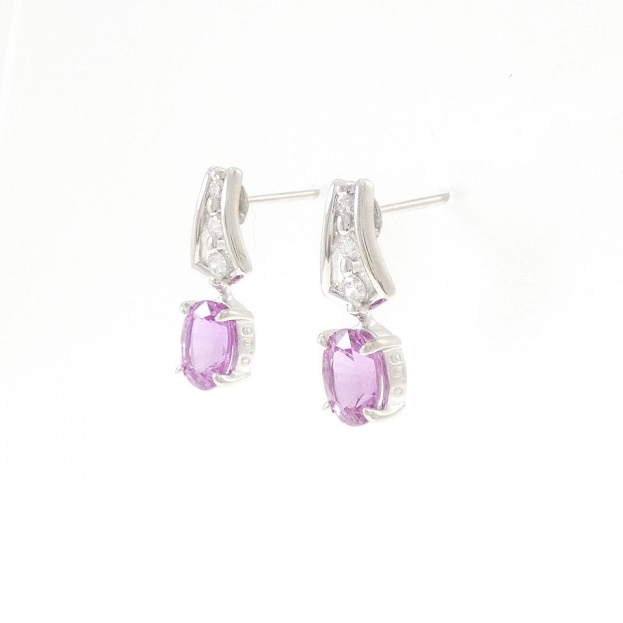 PT900 サファイヤ ピアス 1.85CT