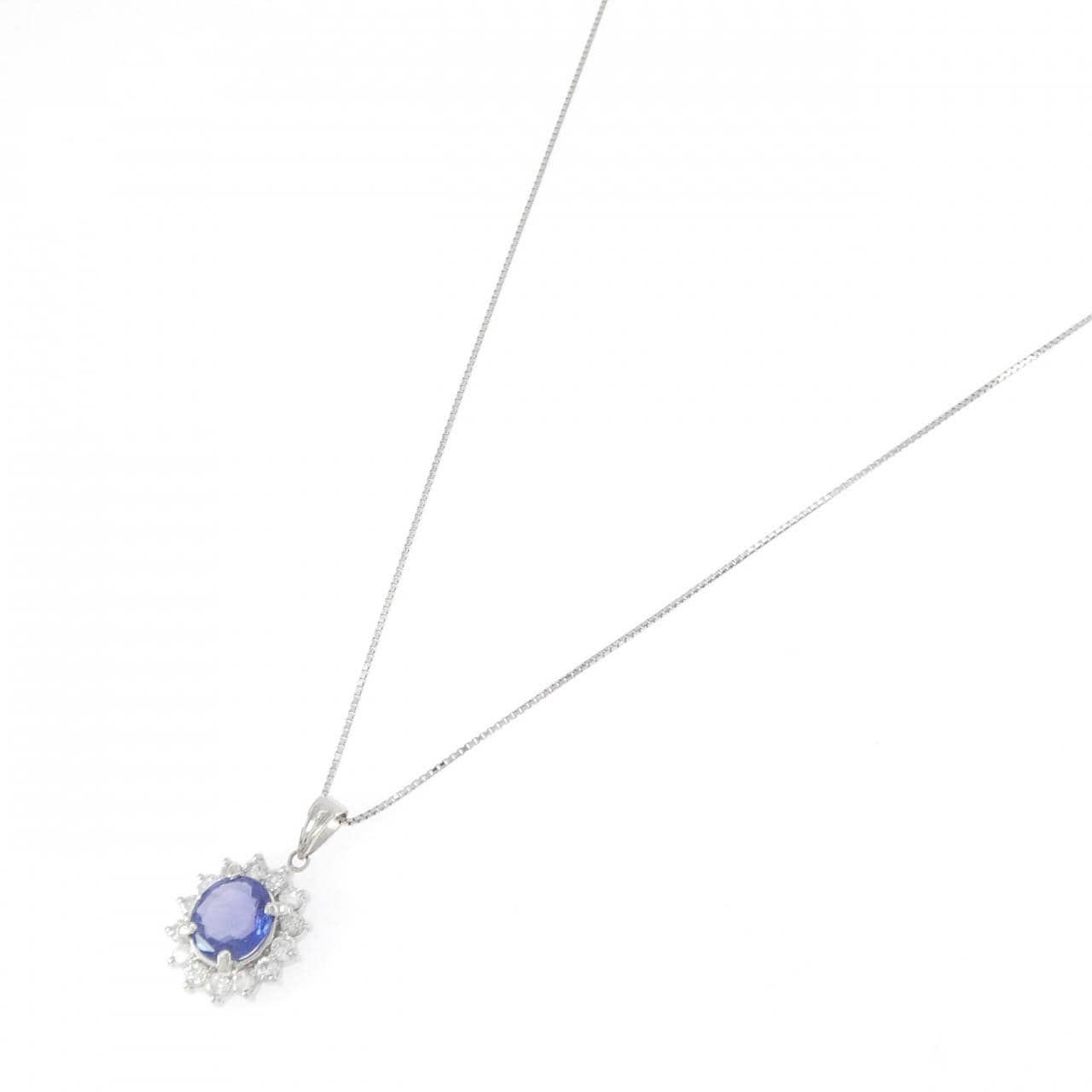 PT900/PT850 非加熱 サファイヤ ネックレス 2.11CT