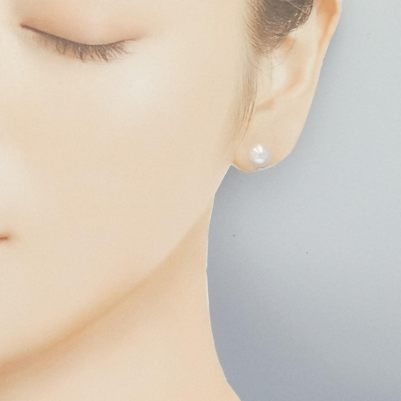 K18YG アコヤパール ピアス 7.6mm