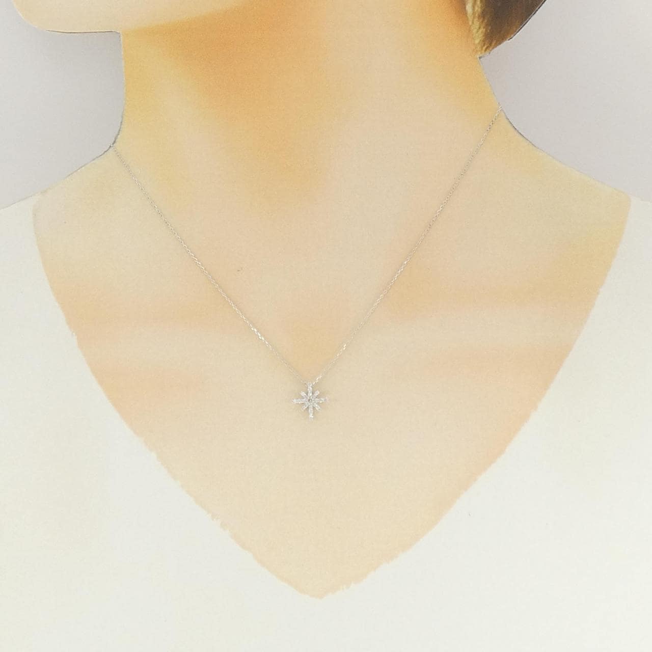 ポンテヴェキオ ダイヤモンド ネックレス 0.15CT