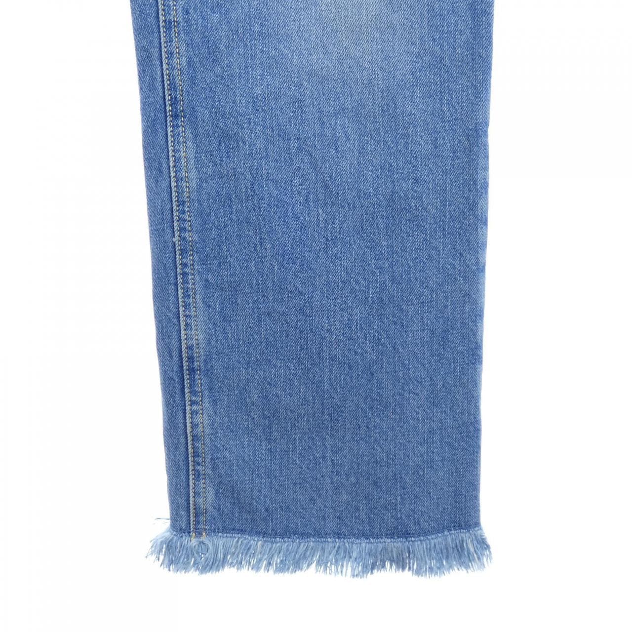 ルイヴィトン LOUIS VUITTON フレイドヘムモノグラムパッチジーンズ FOPT13GM1 ジーンズ