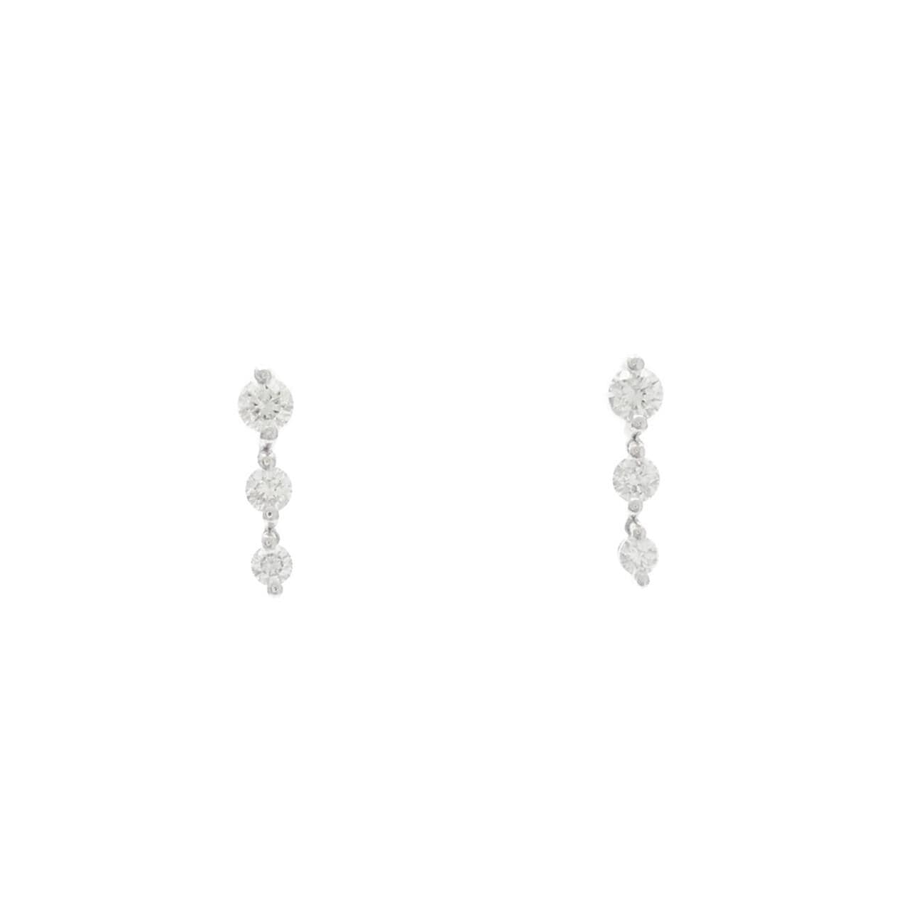 PT three stone Diamond earrings 0.50CT