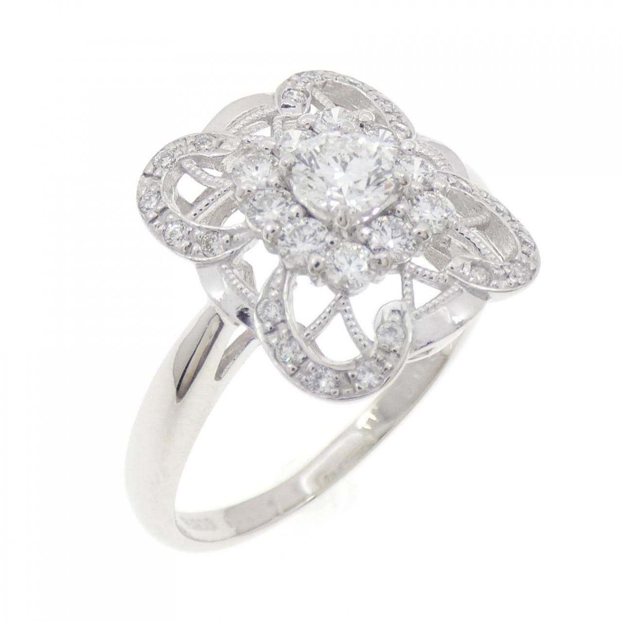 PT900钻石戒指，0.207克拉