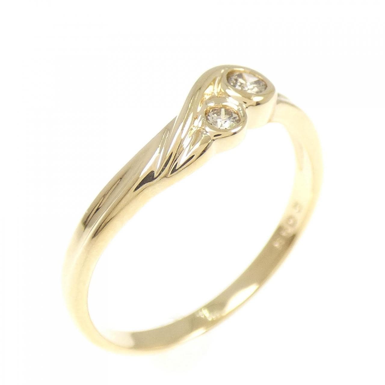 K18YG ダイヤモンド リング 0.09CT